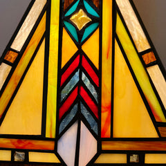 Capulina Tiffany Lamp Firecracker Stained Glass Pendant Lights 8" Wide