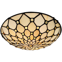Tiffany Ceiling Lights Stained Glass Flush Mount Ceiling Light