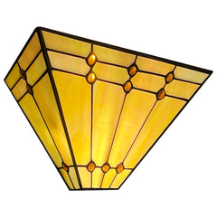 COTOSS Tiffany Wall Sconce Lighting Mission Style Stained Glass Lamp Shade Wall Mounted Light for Living Room Bedroom Hallway UL Listed E26 Base