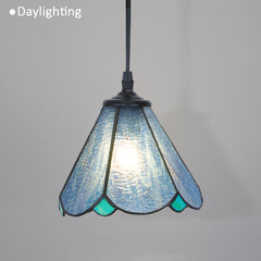 Cotoss Tiffany Pendant Light 1 - Light7 inch hanging pendant plug in Pendant,Perfect for a bedroom nightstand
