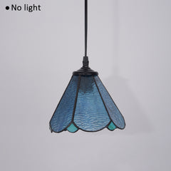 Cotoss Tiffany Pendant Light 1 - Light7 inch hanging pendant plug in Pendant,Perfect for a bedroom nightstand