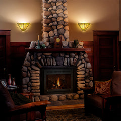 COTOSS Tiffany Wall Sconce Lighting Mission Style Stained Glass Lamp Shade Wall Mounted Light for Living Room Bedroom Hallway UL Listed E26 Base