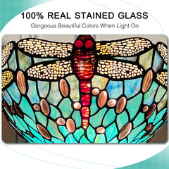 ARTZONE Gorgeous Tiffany Torchiere Floor Lamp
