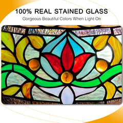 Capulina Tiffany Lamp Rome Victorian Stained Glass Floor Lamp 2-Light