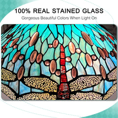 ARTZONE Gorgeous Tiffany Floor Lamp Stained Glass Floor Lamp