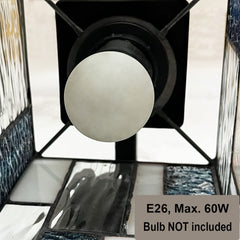 ARTZONE Tiffany Modern Style Wall Sconces 1-Light, Stained Glass Wall Lamp Lighting for Bedroom, Bathroom, Living Room