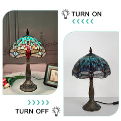 ARTZONE Gorgeous Tiffany Table Lamp Satined Glass Table Lamp