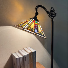 Thatyears Tiffany Floor Lamps Firecracker Style Stained Glass 16X16X63 Inches Antique Pole Standing Reading Lamps Decor Living Room Bedroom Home Office