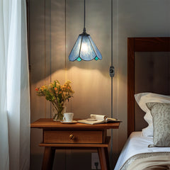 Cotoss Tiffany Pendant Light 1 - Light7 inch hanging pendant plug in Pendant,Perfect for a bedroom nightstand