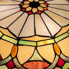 Tiffany Ceiling Lights, Stained Glass Ceiling Light 3-Lights 16 Inch Tiffany Flush Mount Ceiling Light for Bedroom Dining Living Room Entryway Foyer
