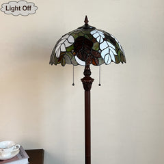 Tiffany Lamp 16" Large Stained Glass Floor Lamp for Living Room