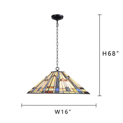 Capulina Large Tiffany Pendant Lights Stained Glass