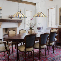Capulina Large Tiffany Pendant Lights Stained Glass