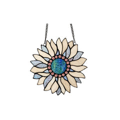 Capulina Sunflower Stained Glass Window Hangings Sun Flower
