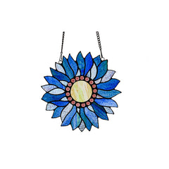 Capulina Sunflower Stained Glass Window Hangings Tiffany Glass Crafts