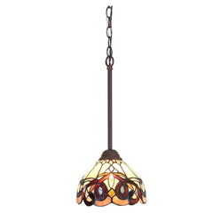 Capulina Tiffany Mini Pendant Light Wide Victorian Style