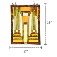 Capulina Mission Tiffany Style Stained Glass Window Hangings