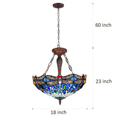 Capulina Tiffany Pendant Lights Ceiling Light Dragonfly Style