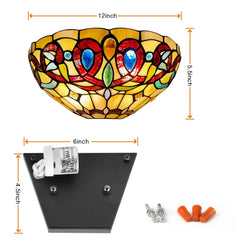 Tiffany Wall Sconces Antique Vintage Style Wall Light