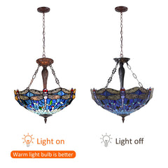 Capulina Tiffany Pendant Lights Ceiling Light Dragonfly Style