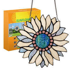 Capulina Sunflower Stained Glass Window Hangings Sun Flower