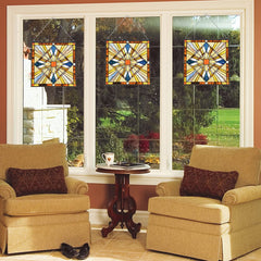 Capulina Mission Style Stained Glass Window Hangings