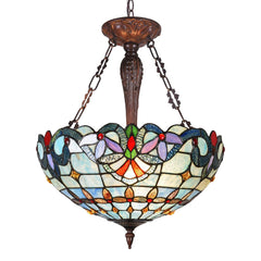 Capulina Tiffany Inverted Pendant Lights Chandelier