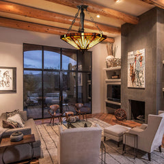 Capulina Tiffany Inverted Pendant Lights Ceiling Light