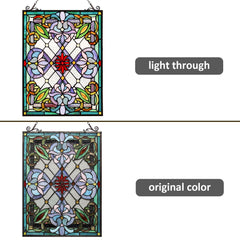 Capulina Victorian Style Stained Glass Window Hangings