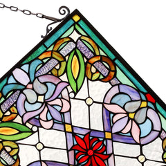 Capulina Victorian Style Stained Glass Window Hangings