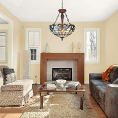 Capulina Tiffany Inverted Pendant Lights Chandelier