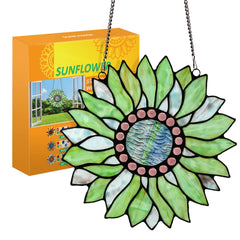 Capulina Sunflower Stained Glass Window Hangings Handmade Tiffany