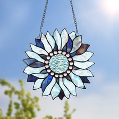 Capulina Sunflower Stained Glass Window Hangings