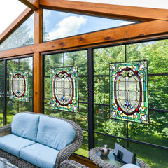 Capulina Dancing Style Stained Glass Window Hangings  Fine Handicrafts