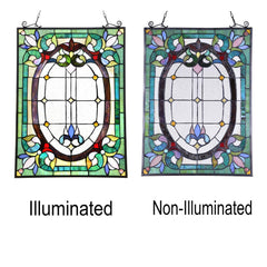 Capulina Dancing Style Stained Glass Window Hangings  Fine Handicrafts