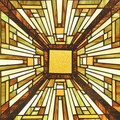 Capulina Stained Glass Window Hanging Panels Mission Elegant