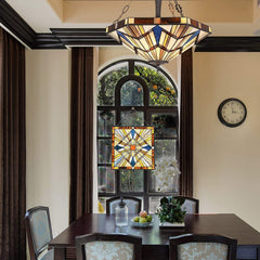 Capulina Mission Style Stained Glass Window Hangings