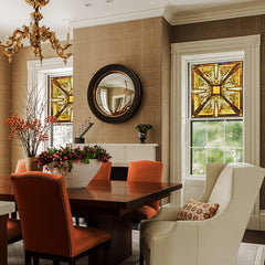 Capulina Stained Glass Window Hanging Panels Mission Elegant