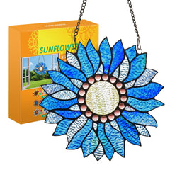 Capulina Sunflower Stained Glass Window Hangings Tiffany Glass Crafts
