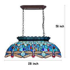 Capulina Tiffany Pool Table Island Chandelier