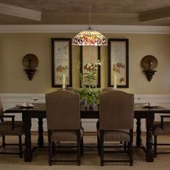 Capulina Tiffany Pendant Light Stained Glass Hanging Lamp