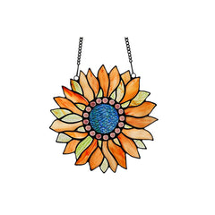 Capulina Sunflower Stained Glass Window Hangings Tiffany Glass Crafts