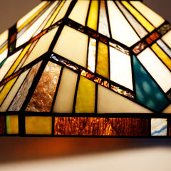 Capulina Tiffany Pendant Light 12 Wide Antique Cream Amber Style Stained Glass Hanging Lamp for Kitchen Island Living Dining Room Hallway Counter