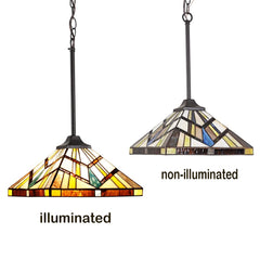 Capulina Tiffany Pendant Light 12 Wide Antique Cream Amber Style Stained Glass Hanging Lamp for Kitchen Island Living Dining Room Hallway Counter