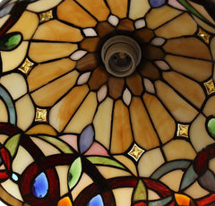 Capulina Tiffany Mini Pendant Light Wide Victorian Style