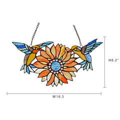 Capulina Stained Glass Window Gift Sunflower