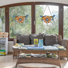 Capulina Stained Glass Window Gift Sunflower