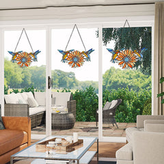 Capulina Stained Glass Window Gift Sunflower