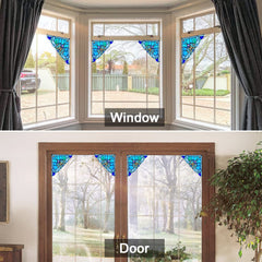 Capulina 1 Pair Stained Glass Window Door Corner Tiffany Glass