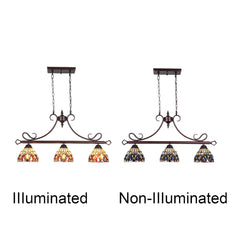 Capulina Tiffany Pendant Light 3-Light